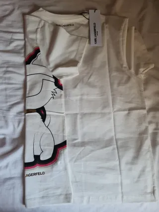 Camiseta Karl Lagerfeld Gato con Gafas. Nueva