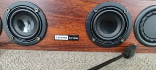 Altavoz Lenovo USB Madera Dorado