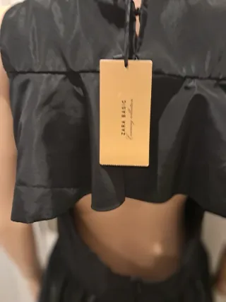 Vestido Zara Vintage Negro le falta un boton