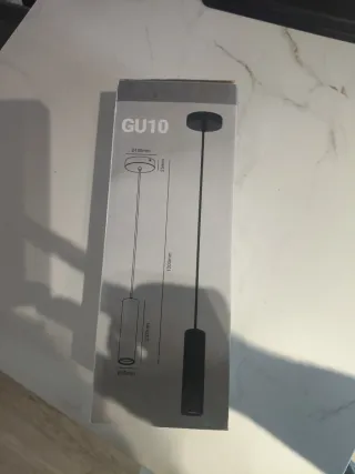 Lámpara Colgante GU10 Negra