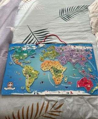 Mapa Mundi Educativo con Imanes