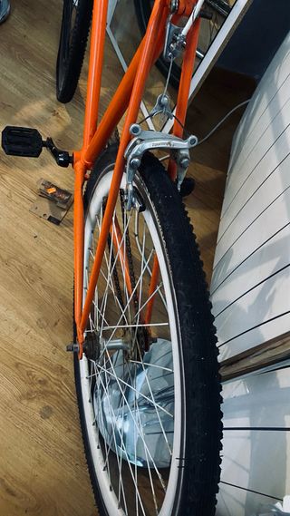 Bicicleta Fixie Naranja Todo Terreno