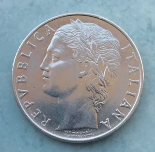 2 Monedas Italianas L.100 y L.50