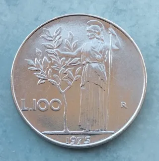 2 Monedas Italianas L.100 y L.50