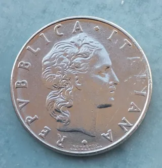 2 Monedas Italianas L.100 y L.50