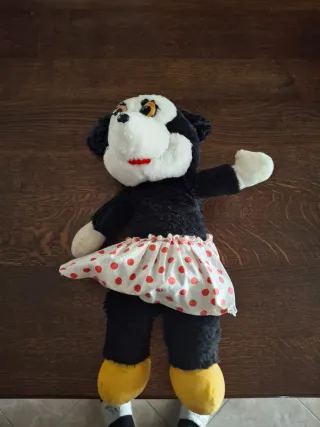 Pupazzo cane vestito con gonna pois