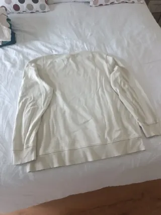 Sudadera Zara Beige Talla XL