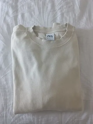 Sudadera Zara Beige Talla XL