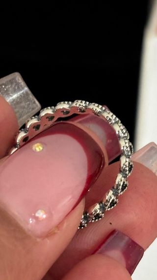 Anillo Corazones Plata