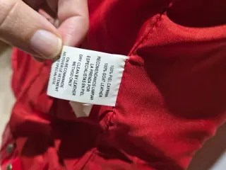 Chaqueta de cuero roja