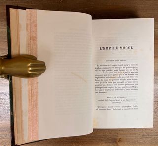 Libro “Mémoire sur l’Empire Mogol”, edición 1913