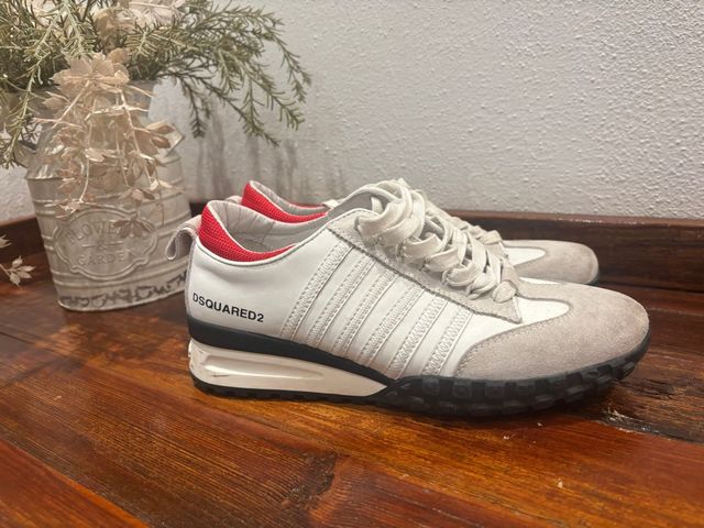 Zapatillas Dsquared2 Blancas y Rojas