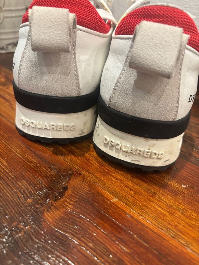 Zapatillas Dsquared2 Blancas y Rojas