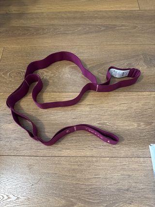 Pesas y banda elástica Decathlon moradas