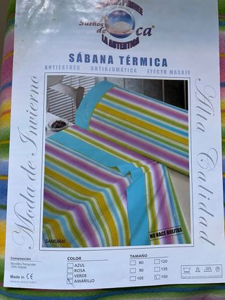 Juego Sábanas Térmicas 3 piezas  Cama 150