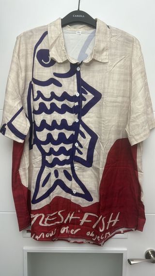 Camisa Estampada Pez Talla 5XL