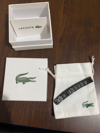 Pulsera Lacoste Acero Negra