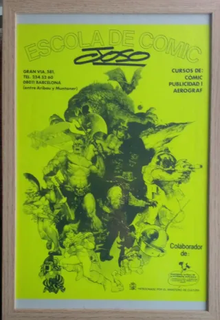 Cartel Antigua escuela comic JOSO..años 80