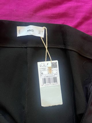 Pantalón negro vestir pinzas