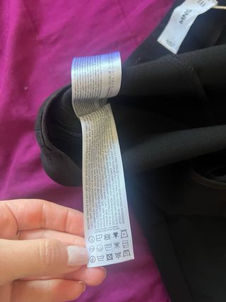 Pantalón negro vestir pinzas