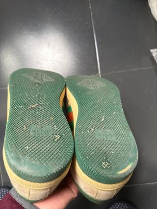 Zapatillas Gucci Beige/Verde Seminuevas