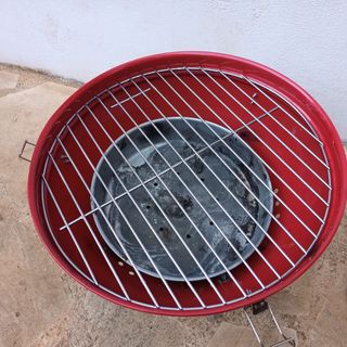 Barbacoa redonda metal