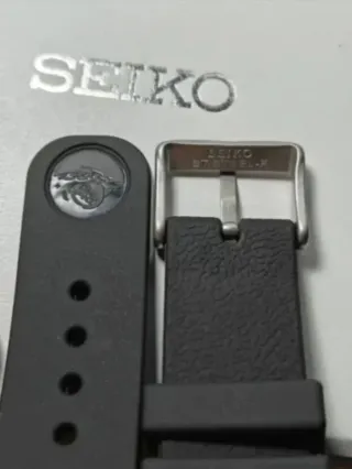 Correa Seiko 22mm Goma Negra