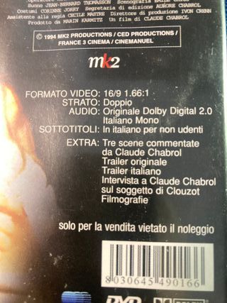 DVD L'inferno (L'Enfer) Claude Chabrol