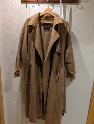 Abrigo Massimo Dutti Marrón Mujer