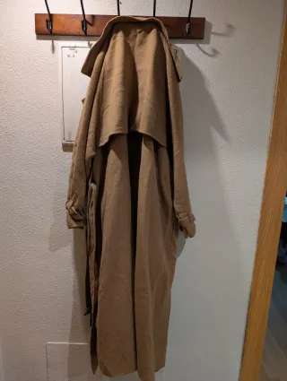 Abrigo Massimo Dutti Marrón Mujer