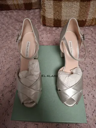 Tacones Angel Alarcón Plateados