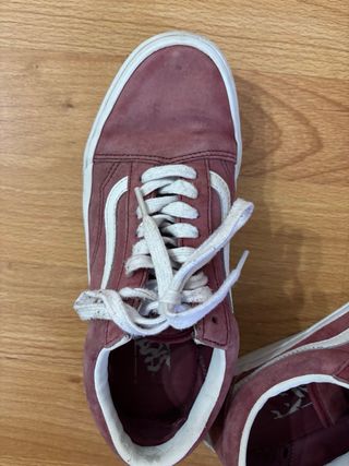 Zapatillas Vans Talla 40 Granate claro/Blanco