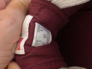 Zapatillas Vans Talla 40 Granate claro/Blanco