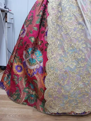 Traje de Fallera Rojo y Verde