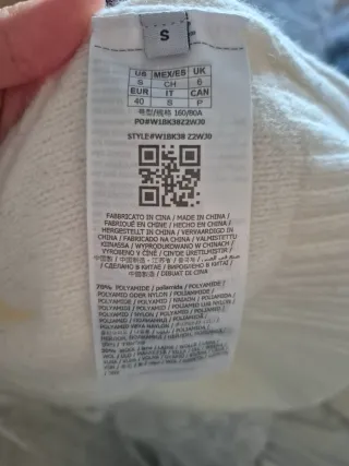 Vestido Guess Punto Blanco Talla M