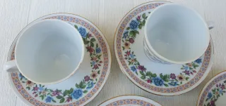 Set 6 Tazzine Caffè Vintage Porcellana Floreale