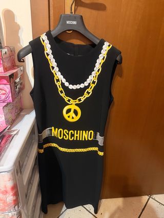 Moschino Couture Abito Nero Mai Indossato xs