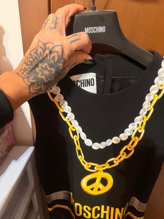 Moschino Couture Abito Nero Mai Indossato xs