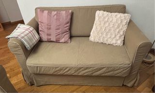 Divano letto Ikea Beige in tessuto