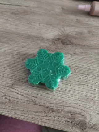 Sapone solido a forma di fiocco di neve