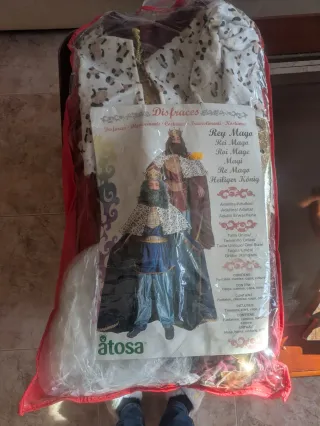 Disfraz Rey Mago Atosa Talla Única