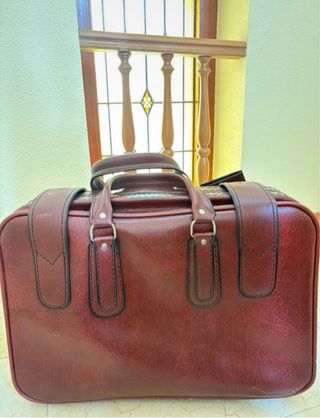 Maletín de cuero auténtico
