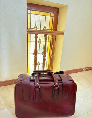 Maletín de cuero auténtico