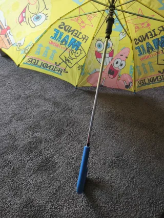 Paraguas infantil Bob Esponja y Spiderman