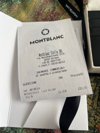 Montblanc Porta carte Meisterstück Nero Nuovo