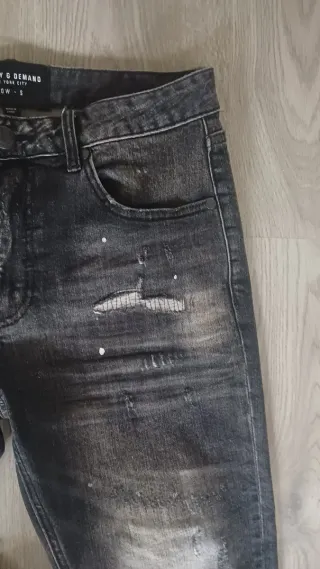 Pantalón Supply & Demand Negro Roto