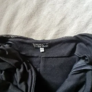 Vestido fiesta negro asimétrico Talla M