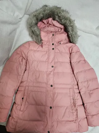 Chaqueta Tommy Hilfiger Rosa con Capucha