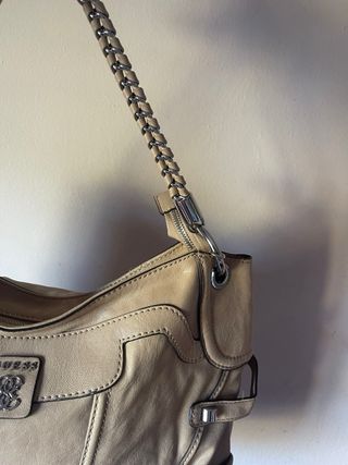 Bolso Guess Beige Piel Cadena