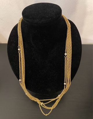 Lotto collane donna oro e bianche